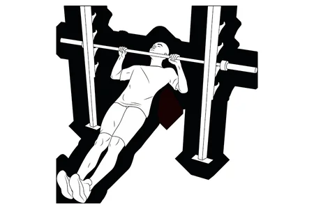 Dominadas inclinadas agarre prono