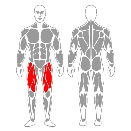 Estiramiento de cuádriceps de pie
