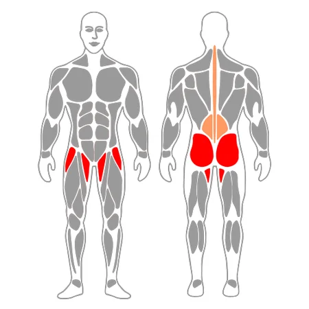 Estiramiento de psoas con zancada adelante