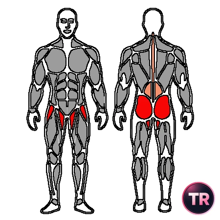Estiramiento de psoas con zancada adelante