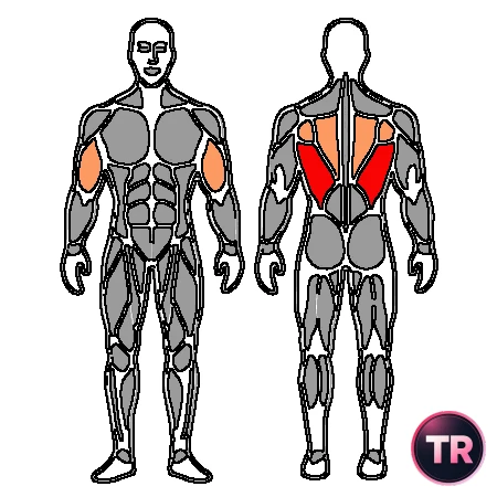 Pulldown upper back with resistance band