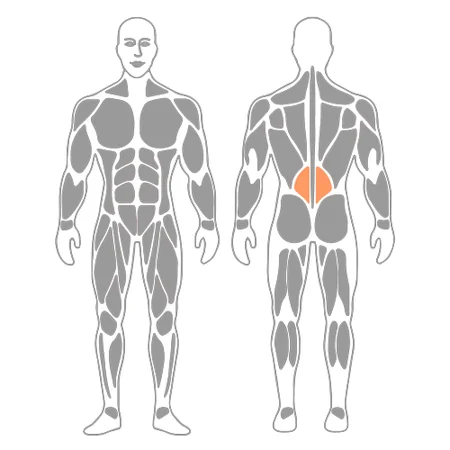 Automasaje de la columna lumbar con roller foam