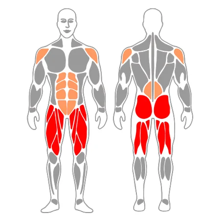 Media sentadilla con kettlebell