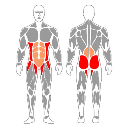 Plancha lateral con abducción de cadera