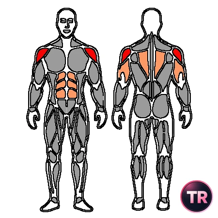 Press frontal de hombro con barra sentado con respaldo