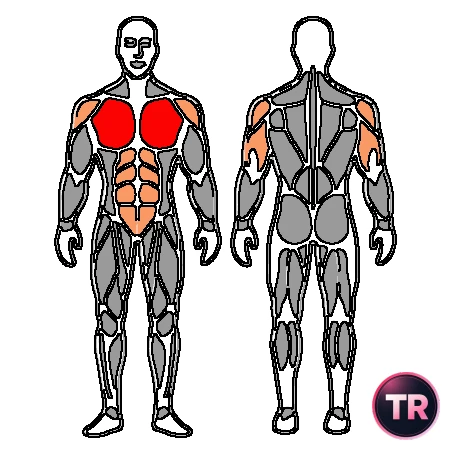 Chest press with barbell incline bench