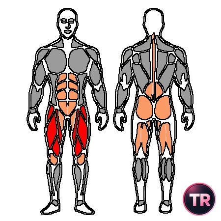 Squat avant avec barre talons surélevés