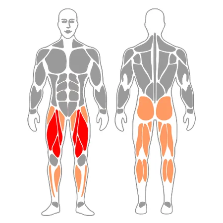 Zancada adelante manos en la cintura