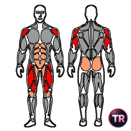 Zancada lateral con mancuernas