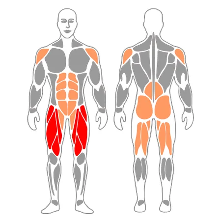 Zancada y elevación de brazos sobre la cabeza