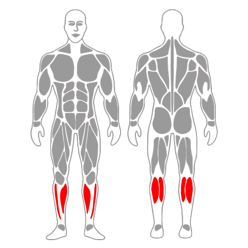 Estiramiento de gemelo de pie