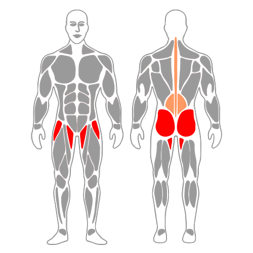 Estiramiento de psoas con zancada adelante
