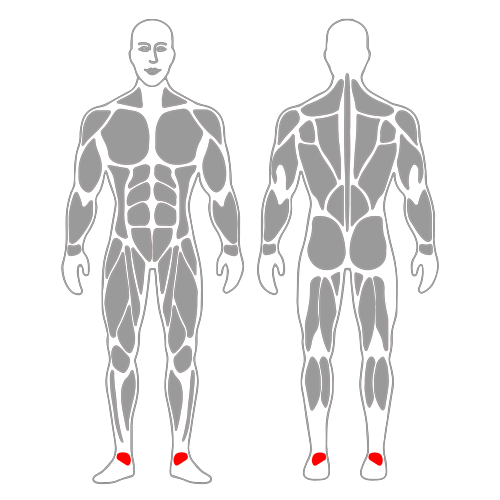 Estiramiento dorsiflexión tobillo con kettbell