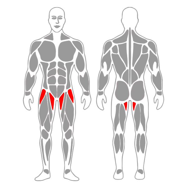 Estiramiento de flexores de cadera con silla