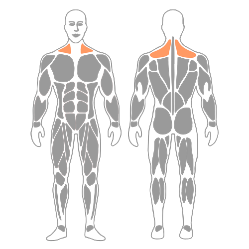 Estiramiento para trapecio superior sentado