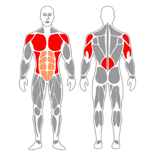 Flexión de brazos y plancha lateral