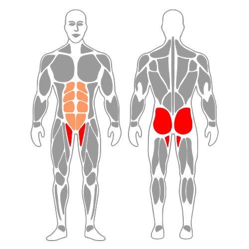 Patada atrás en cuadrupedia