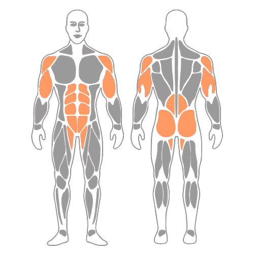Plancha con apoyo de rodillas