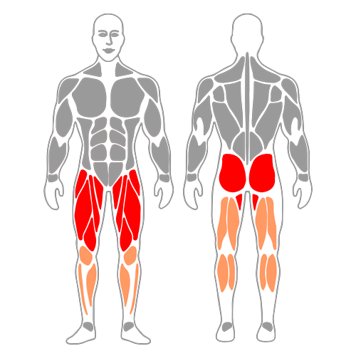 Prensa de piernas inclinada