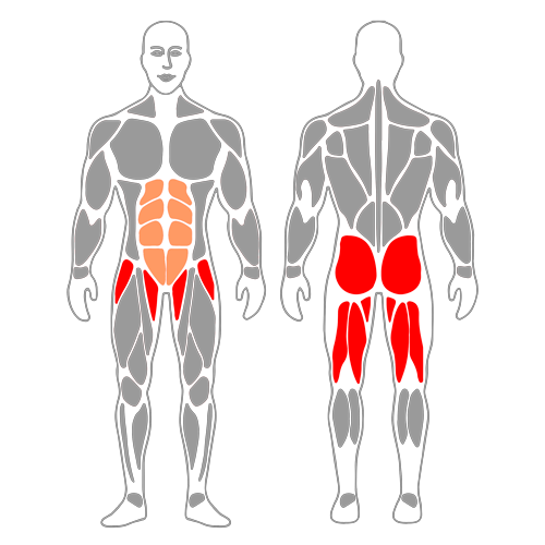 Puente de glúteos con elevación de una pierna