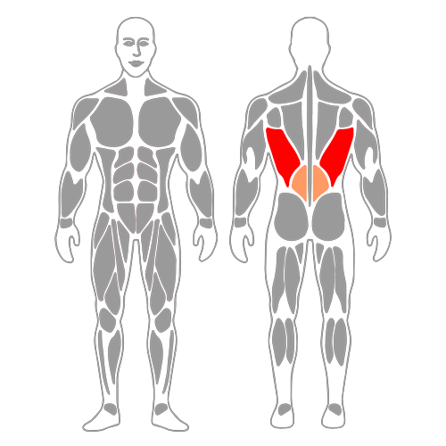 Pullover con cable-polea de pie