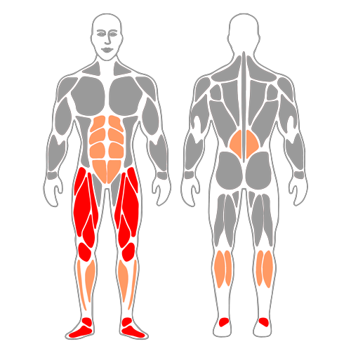 Mediasentadilla o Squat con salto y barra