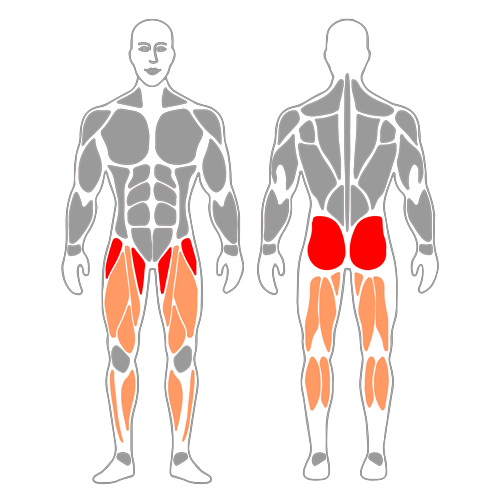 Zancadas laterales con banda elástica