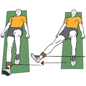 Abducción de cadera con cable-polea acostado en el suelo