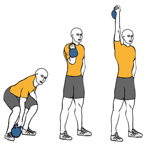 Kettlebells: Todo el cuerpo con 9 ejercicio