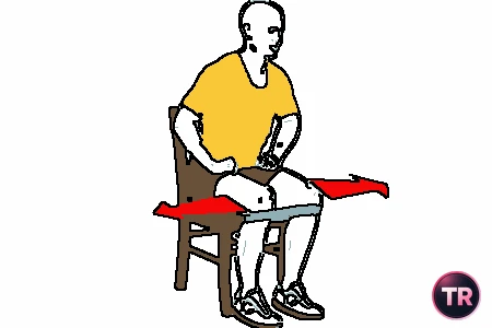 Contracción abductores sentado