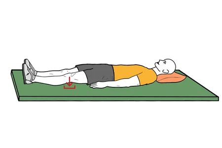 Contracción isométrica de cuádriceps