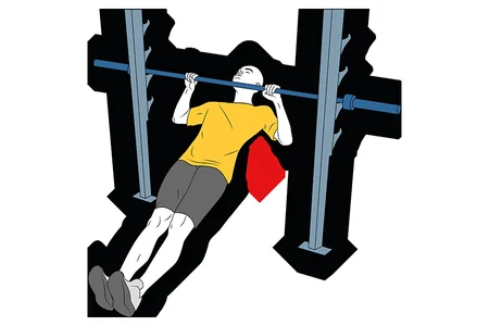 Dominadas inclinadas agarre prono