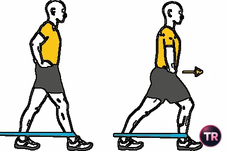 Dorsiflessione di caviglia con elastico