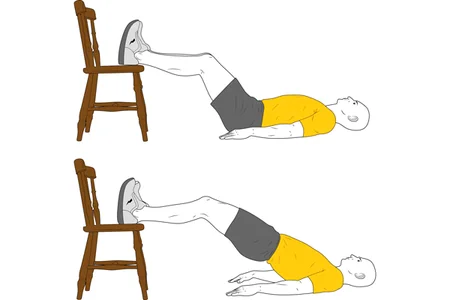 Elevación de la pelvis apoyo en silla