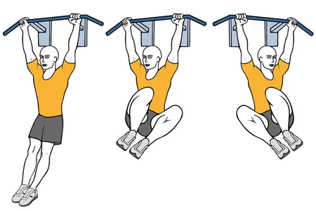 Elevación de piernas y giro de cintura en suspension