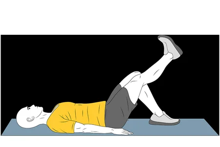 Elevación de una pierna estirada