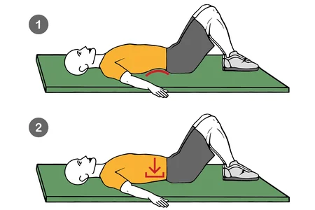 Eliminación curvatura lumbar con contracción abdominal