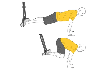 Flexión de piernas con Trx