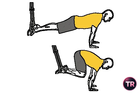 Flexión de piernas con TRX