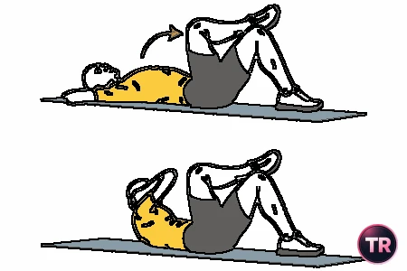 Encogimientos: codo contrario busca rodilla flexionada