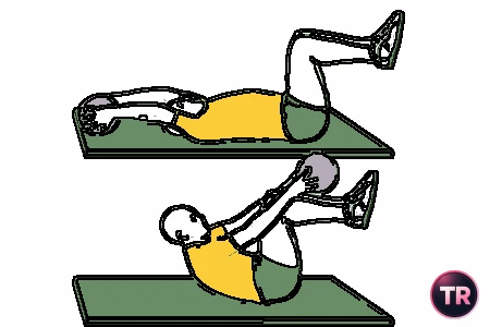 Crunch con palla medica