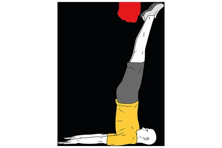 Equilibrio invertido sobre los hombros