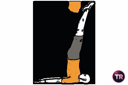 Equilibrio invertito su i spalle