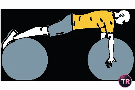 Equilibrio sobre pelotas de Pilates