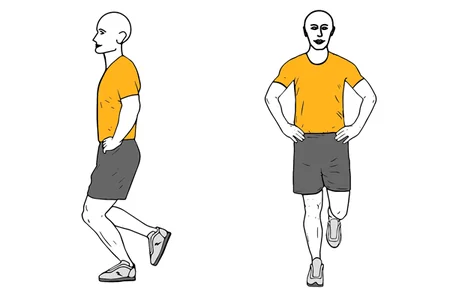 Equilibrio sobre una pierna