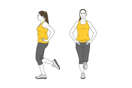 Equilibrio sobre una pierna