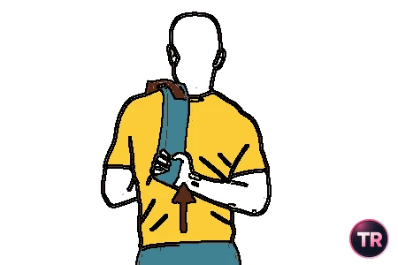Étirement assisté: rotation interne épaule