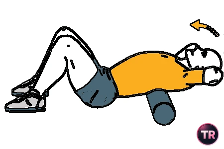 Estiramiento de la columna toracica con foam roller