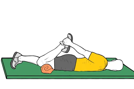 Estiramiento de cuadriceps tendido prono