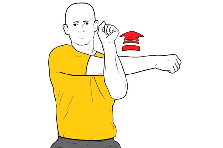 Estiramiento hombro posterior